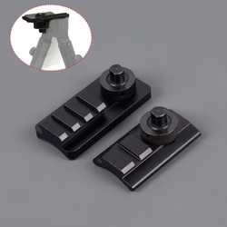 Adaptador Picatinny con perno giratorio para bípode táctico
