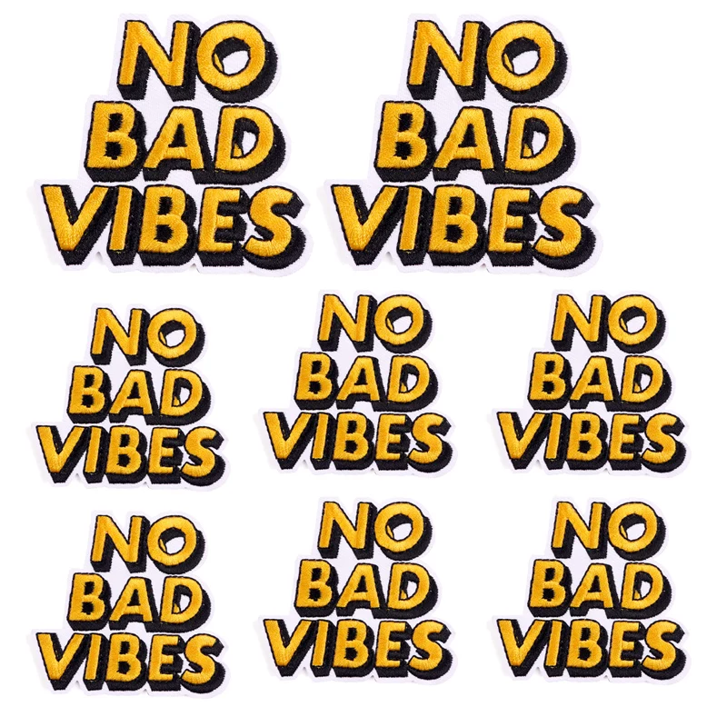 Parches bordados con letras de dibujos animados para ropa, insignia de flor de sol, apliques para planchar, DIY, 10 piezas - imagen 4