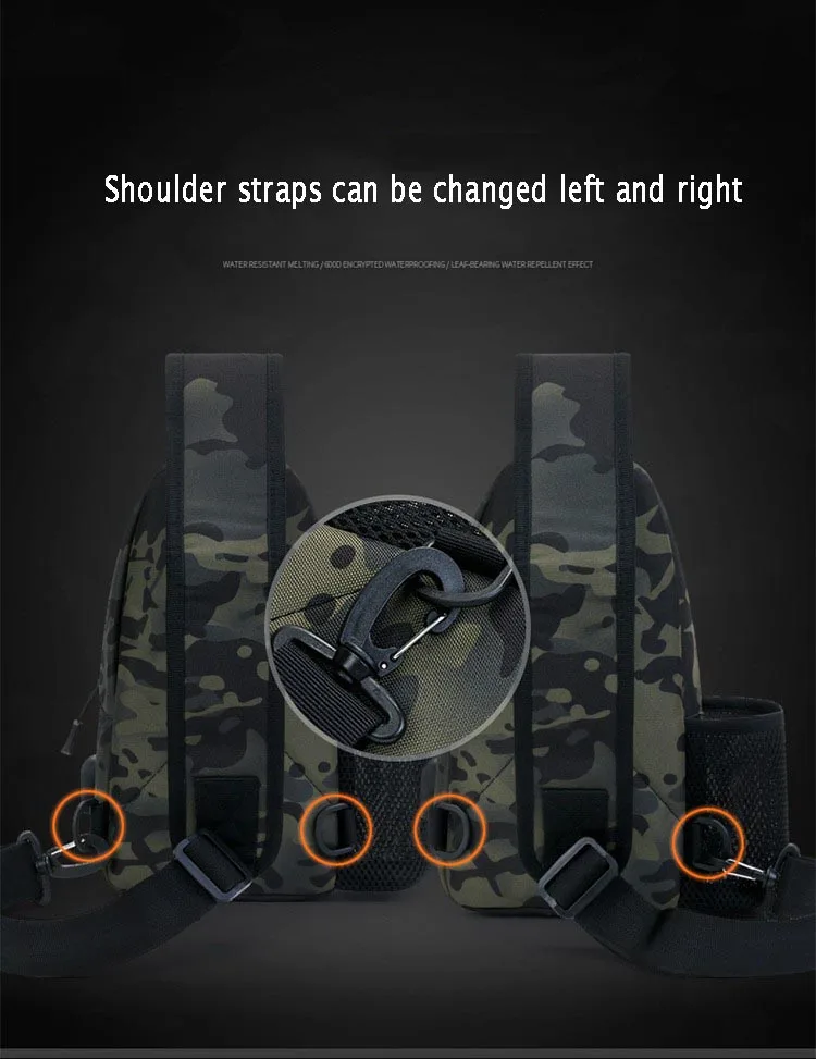 Bolso de hombro táctico militar multifuncional para exteriores, bicicleta, senderismo, deportes, bolsa de viaje, equipo portátil para caza y Camping - imagen 5