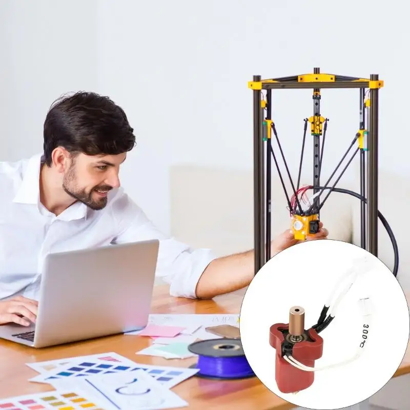 Bloque calefactor Hotend loza respuesta cálida rápida Arreglos tipográficos corriente directa K1KF - imagen 3
