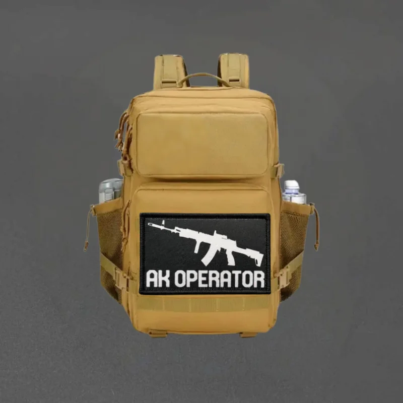 Parche de impresión de operador AK 47, chaleco táctico, gancho y bucle, sombrero, insignia de moral, mochila, pegatinas decorativas, parches para brazalete para ropa