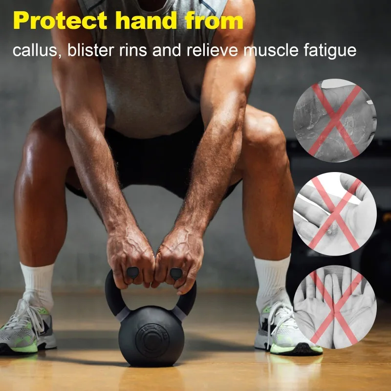 Fortalecedor de agarre antideslizante para pesas y entrenamiento - imagen 4