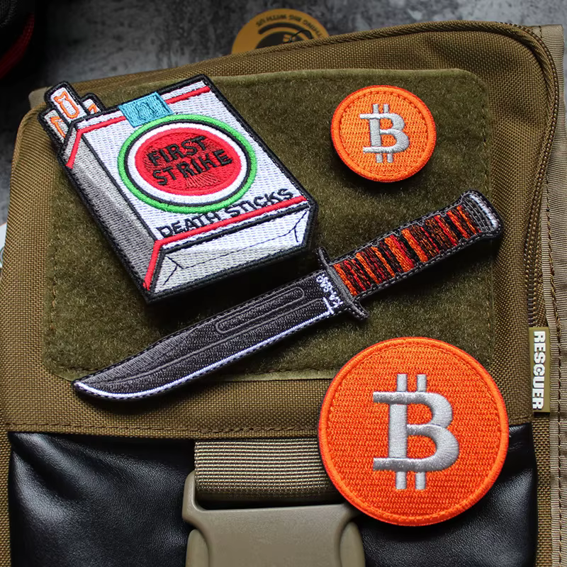 Kaba insignia cuchillo Q y accesorios bordados bolsas al aire libre - imagen 2