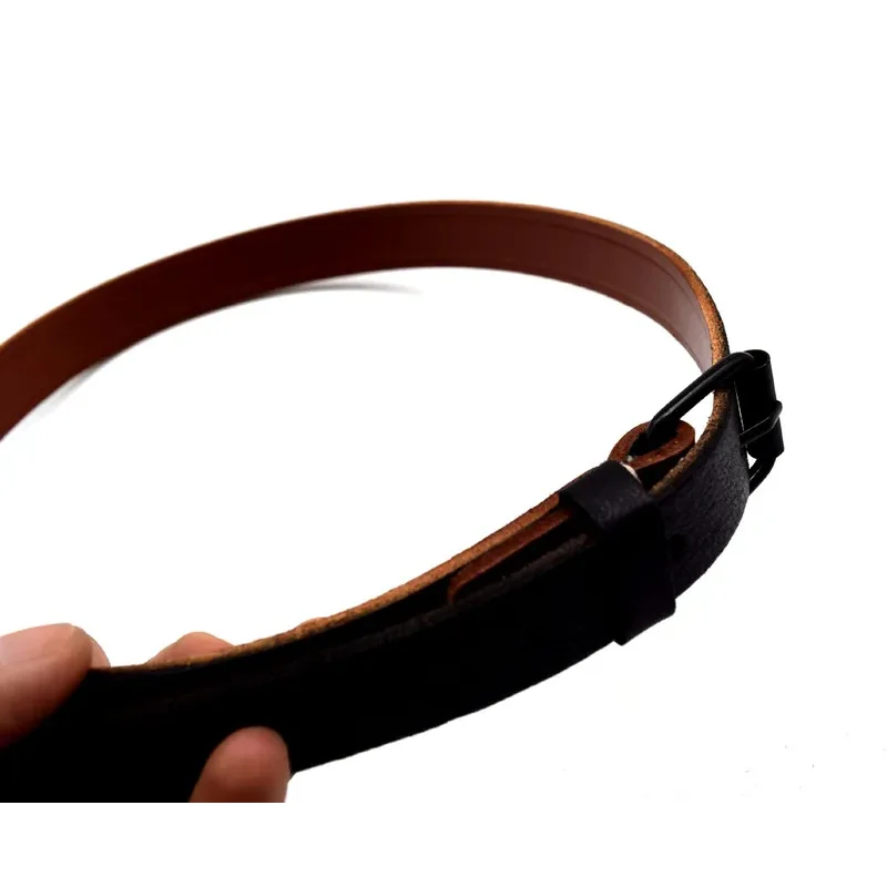 Accesorio de reproducción de correas de transporte de cuero para cantina con eslinga de estaño M31 de campo del ejército alemán - imagen 5