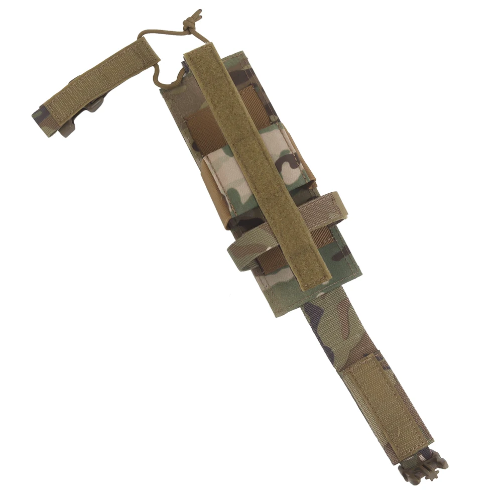 Bolsa táctica de soporte para walkie-talkie Molle, bolso inalámbrico de cintura de nailon, bolsillo colgante, chaleco de caza, accesorios, material tatico - imagen 5