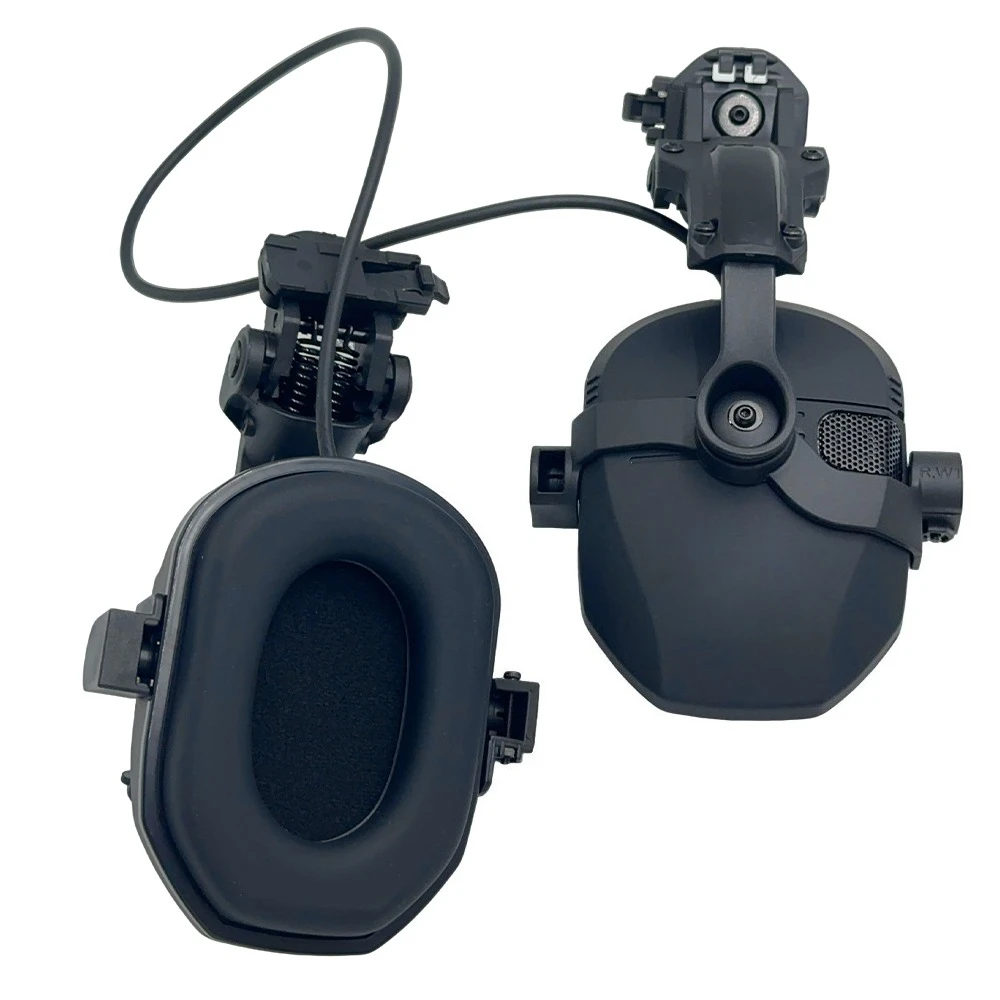 Nueva versión con Clip para casco, orejera táctica, protección auditiva electrónica NRR 23dB para tiro militar, entrenamiento de tiro y caza