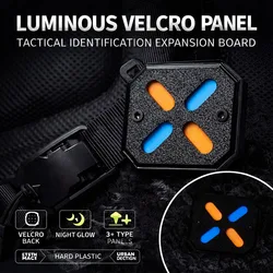 Panel de Velcro Luminoso para porta insignias de mochila