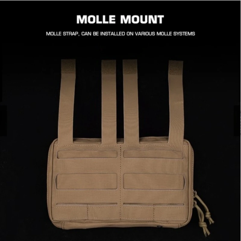 Bolsa GP curvada de nailon duradero con doble cremallera direccional, bolsa de gestión curva MOLLE, accesorios de caza - imagen 2