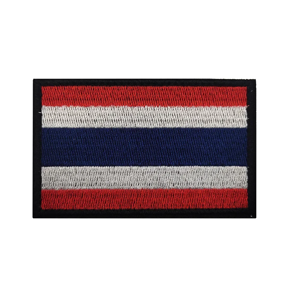Parche bandera Tailandia 3D PVC con adhesivo para MOLLE táctico - imagen 3