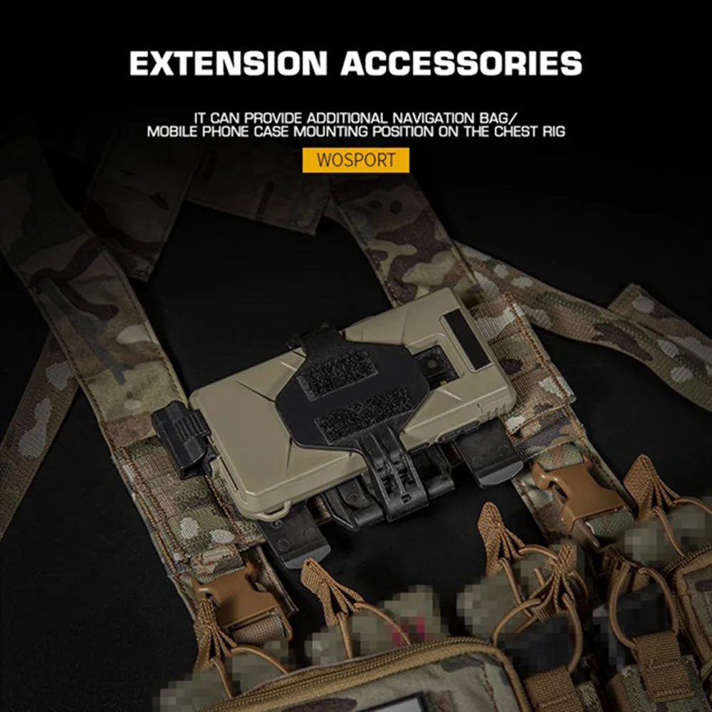Placa de expansión Molle para aparejo de pecho táctico, chaleco táctico militar, puente Eud para D3CRM D3CRX, accesorios para Airsoft de caza - imagen 5