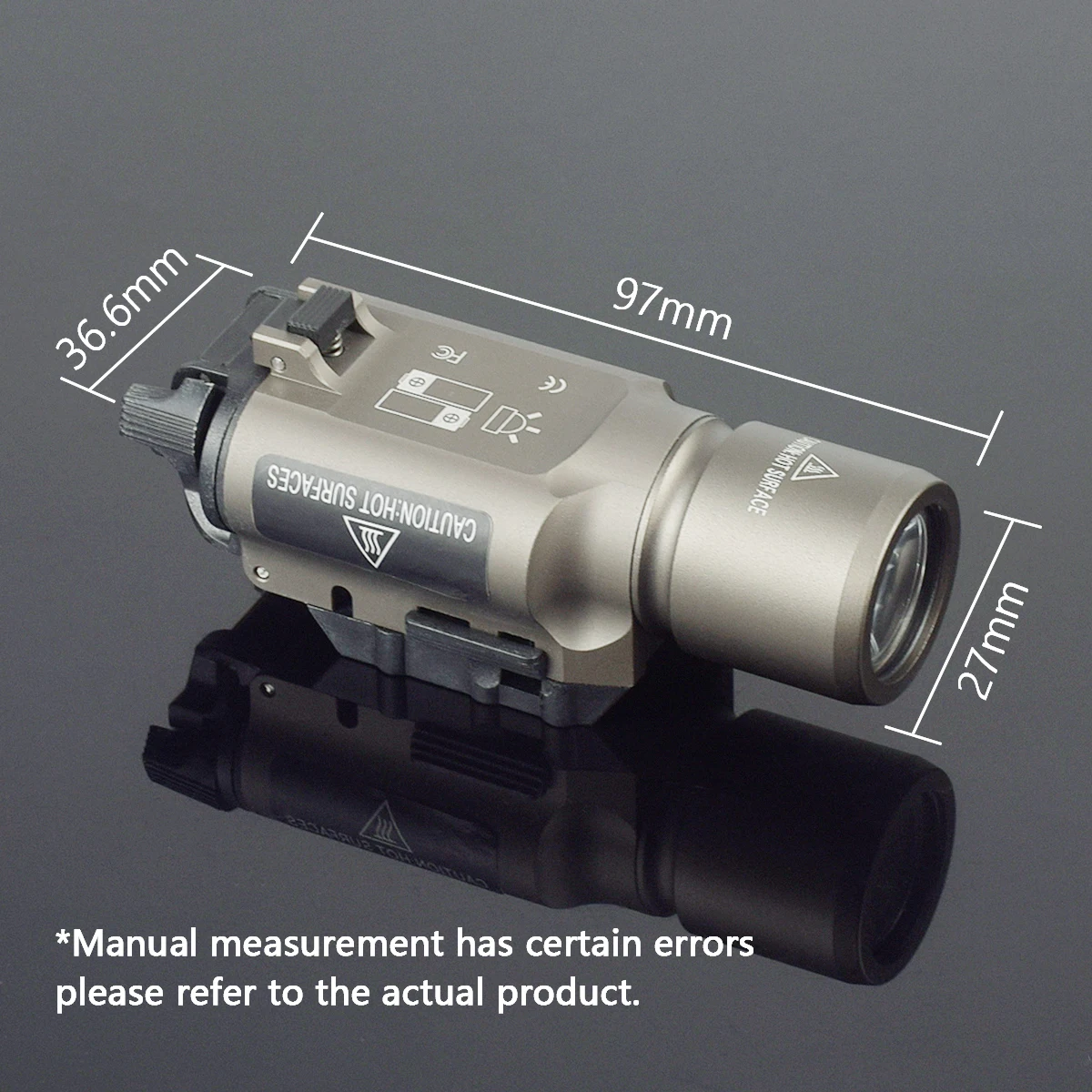 SureFire X300 IR linterna para riel de 20 mm, 600 lúmenes, aluminio - imagen 5