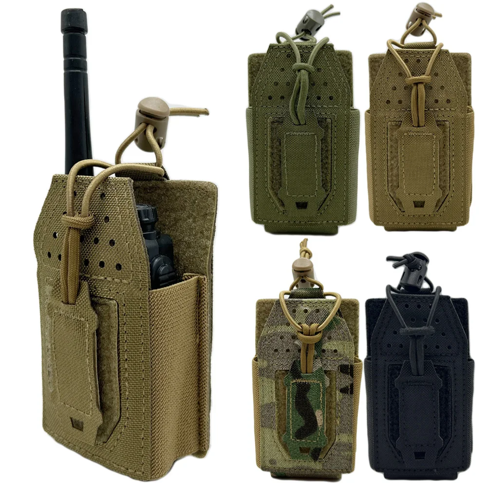 Bolsa táctica para Radio Molle walkie-talkie, bolsa para Radio de nailon, herramienta de revista 5,56, bolsa para interfono, bolsa para accesorios de caza