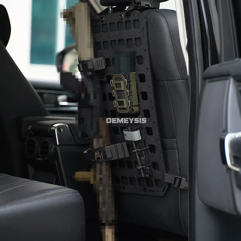 Panel táctico rígido MOLLE para asiento de coche, estante para pistola trasera, bolsa de almacenamiento de exhibición, accesorios para pistola, soporte organizador de engranajes, plataforma - imagen 4