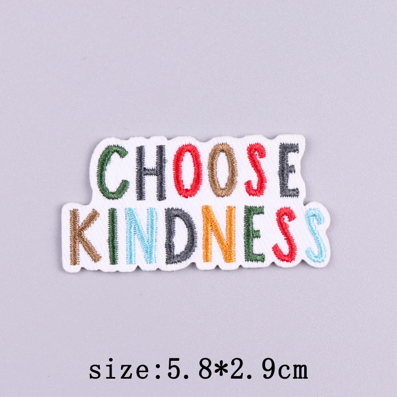 Parches bordados de dibujos animados para ropa, parche con letras, parches para planchar en ropa, parche bordado para vacaciones, pegatinas con gancho - imagen 5