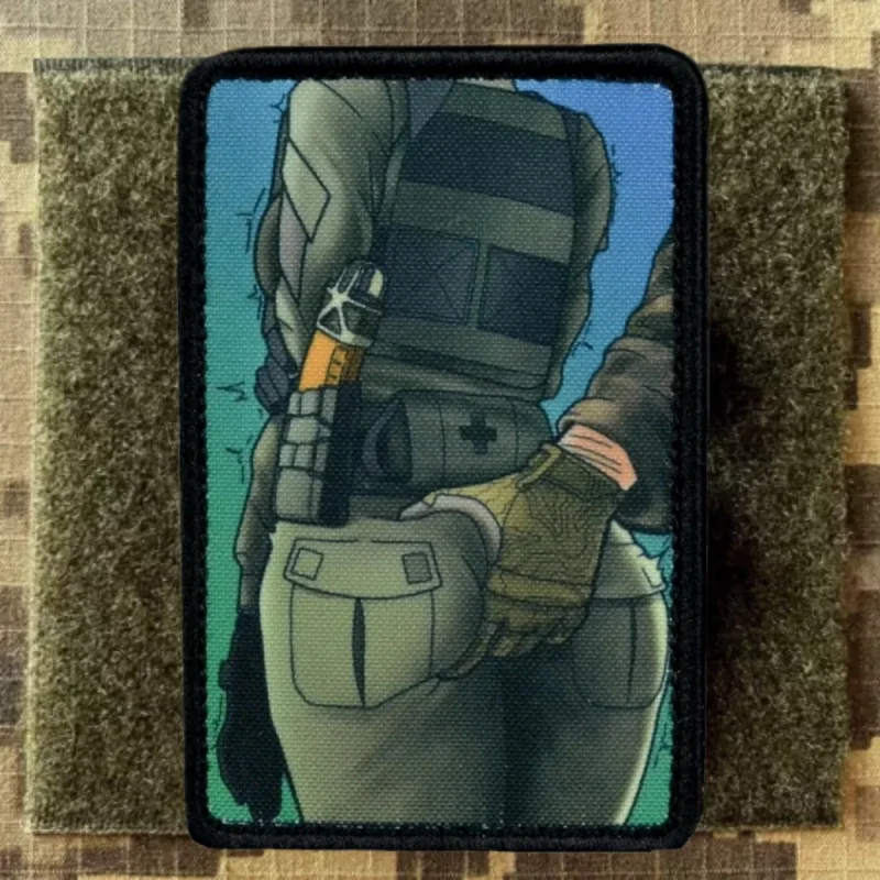 Insignia de moral de guerra de estilo ruso, parche de Velcro impreso, pegatinas de mochila de artillería pesada táctica militar, apliques de combate - imagen 4