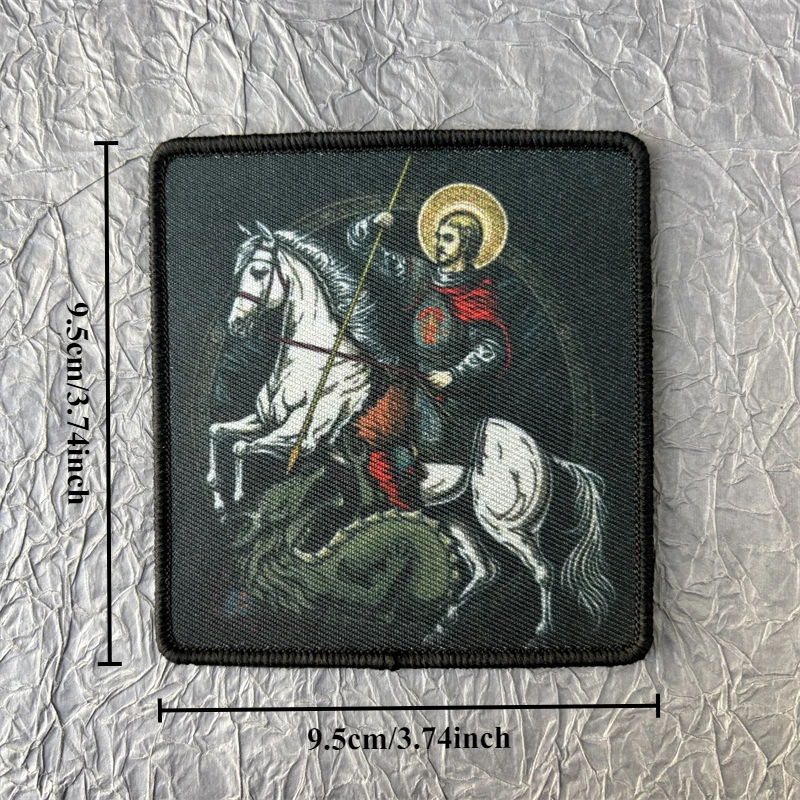 Parche militar "Victor St. George", insignia de moral táctica, parches de gancho y bucle, mochila, ropa, pegatina decorativa, brazalete - imagen 3