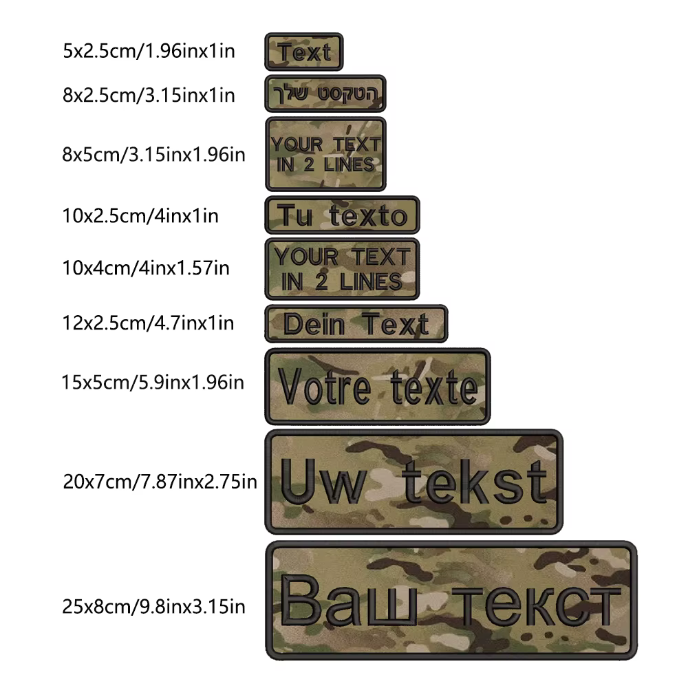 Parche táctico camuflaje personalizado MC-green, termoadhesivo y velcro - imagen 4