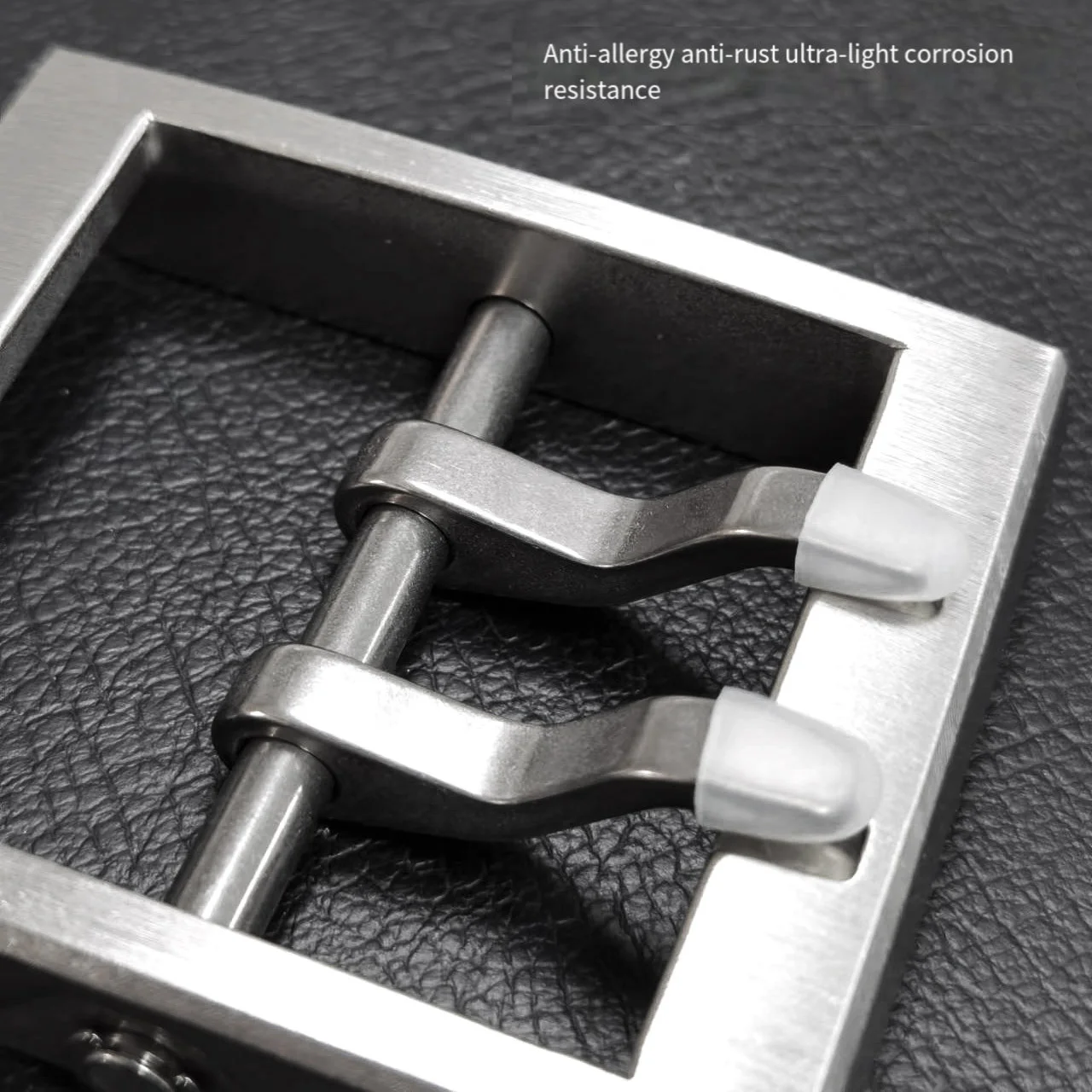 Hebilla de cinturón de titanio puro para hombres, doble aguja, ancho interior de 45MM, cinturón extendido antialérgico - imagen 3