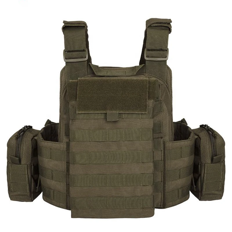 YAKEDA-Chaleco táctico de nailon 1000D para caza al aire libre, chaleco Molle multifunción ajustable protector para equipo de combate Airsoft - imagen 5