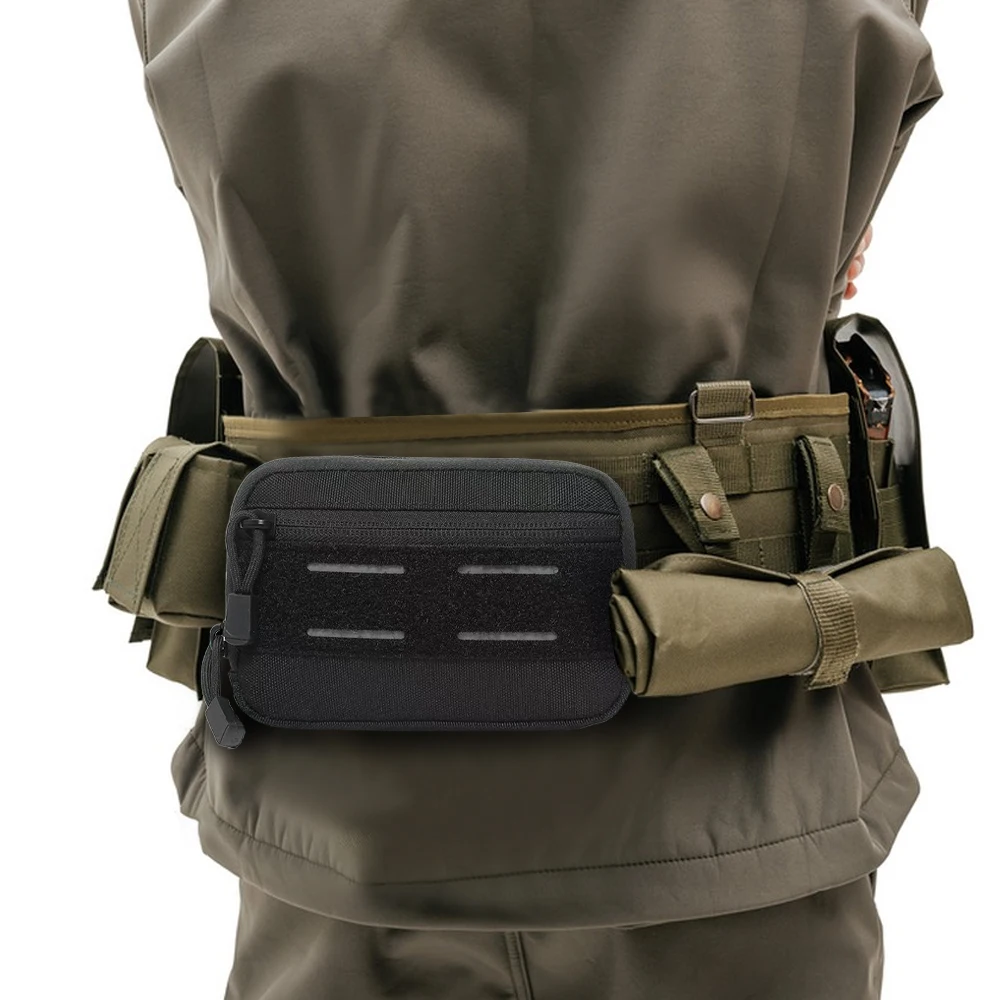 Bolsa táctica de administrador EDC MOLLE, bolsa de almacenamiento de utilidad compacta, organizador de herramientas para cinturón de caza, bolsa de cintura de almacenamiento EDC - imagen 3