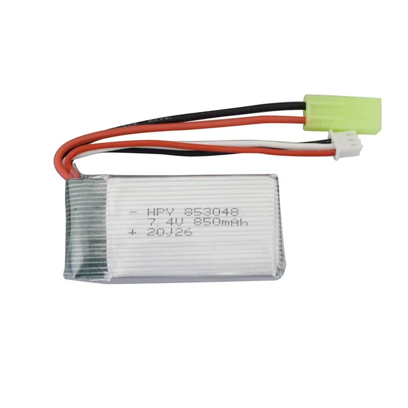 Batería Lipo recargable de 7,4 V, 850mah, 25C, para 9300, 9301E, 9302E, 9303E, 9034E, 9305E, Control remoto, 4WD, coche teledirigido todoterreno de alta velocidad - imagen 2