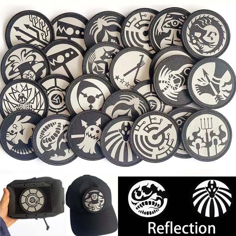 Emblema de base SCP, pegatinas tácticas militares, parches reflectantes IR, gancho y bucle, insignias MTF de la fuerza de trabajo móvil en la mochila - imagen 2