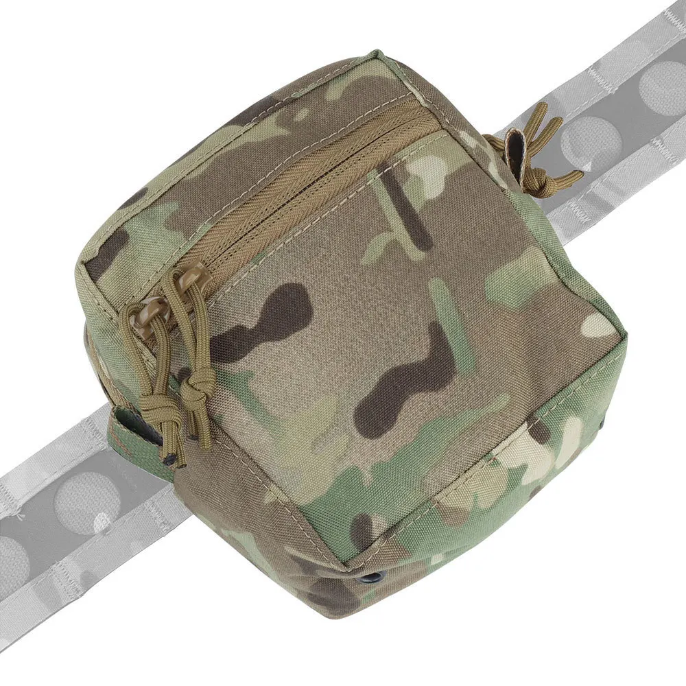 Tactifans Molle GP bolsa tamaño pequeño MOLLE chaleco pecho plataforma placa portadora cinturón Airsoft táctico Huting bolsas 500D Nyon caza - imagen 5