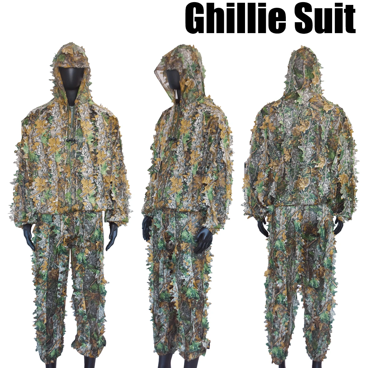 Ropa táctica de caza Ghillie, camuflaje para traje de cazador, pantalones, uniforme para hombre, ropa de francotirador Airsoft para caza, Idogear de francotirador - imagen 2