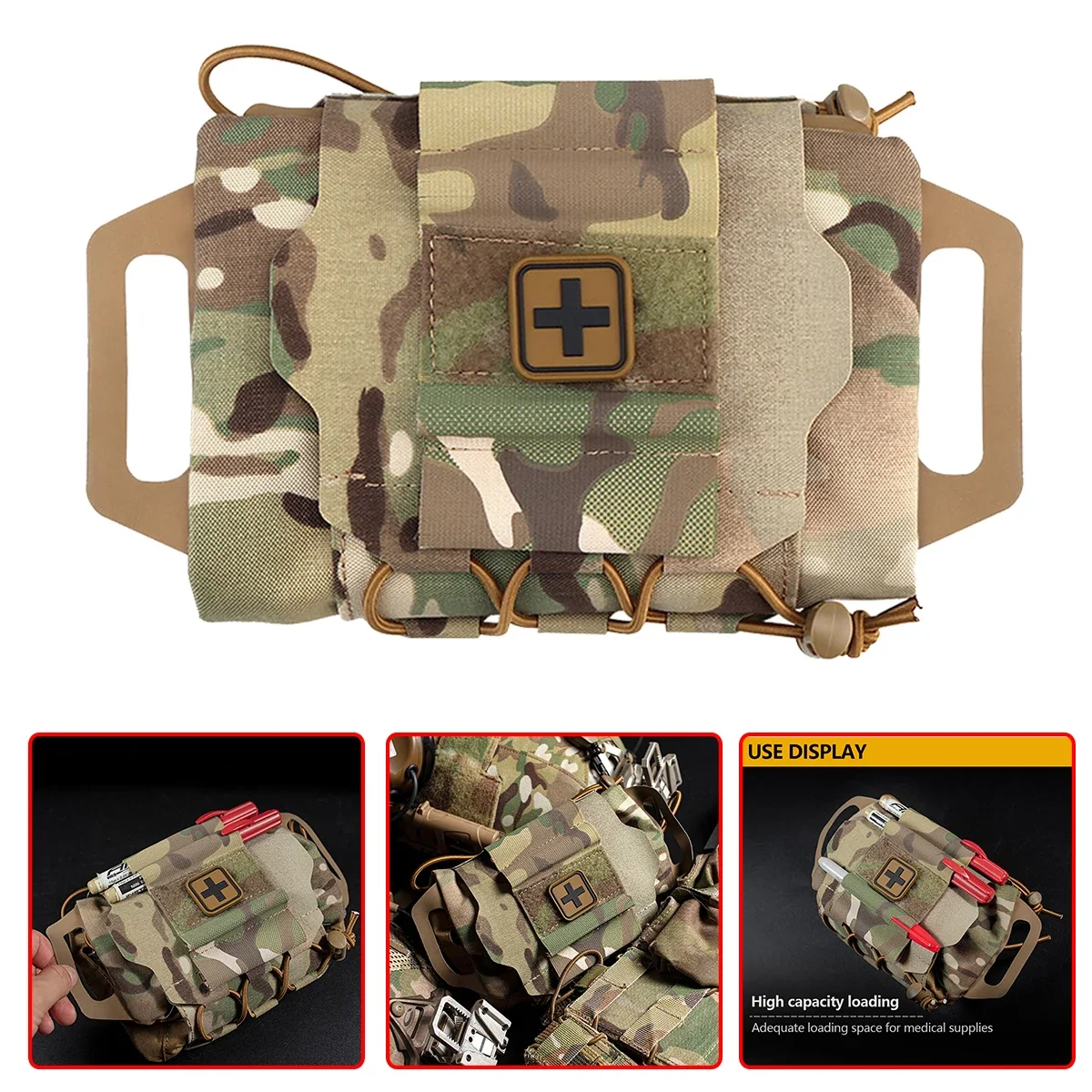 Kit de primeros auxilios táctico, Molle bolsa médica, Kits IFAK, caza al aire libre, bolsa de supervivencia de emergencia - imagen 2