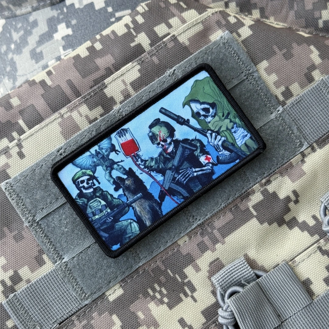 Parche de soldado táctico Chevron, apliques de moral impresos, parches de gancho y bucle para ropa, pegatina divertida para mochila militar de equipo 2A