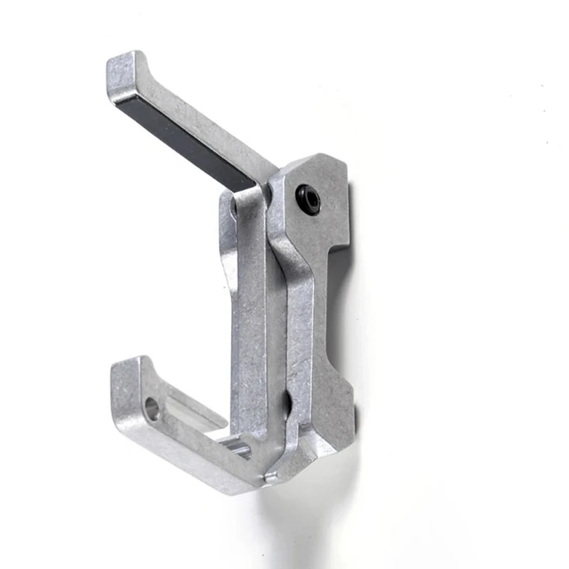 E Hook-Juego de soporte de pared, colgador de procesamiento Cnc, colgador de pared, colgador de ropa de madera, llave Edc, gancho de pared de carga - imagen 2