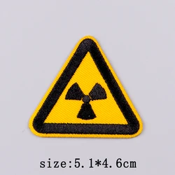 Parche bordado símbolo radioactivo – Plancha para ropa táctica