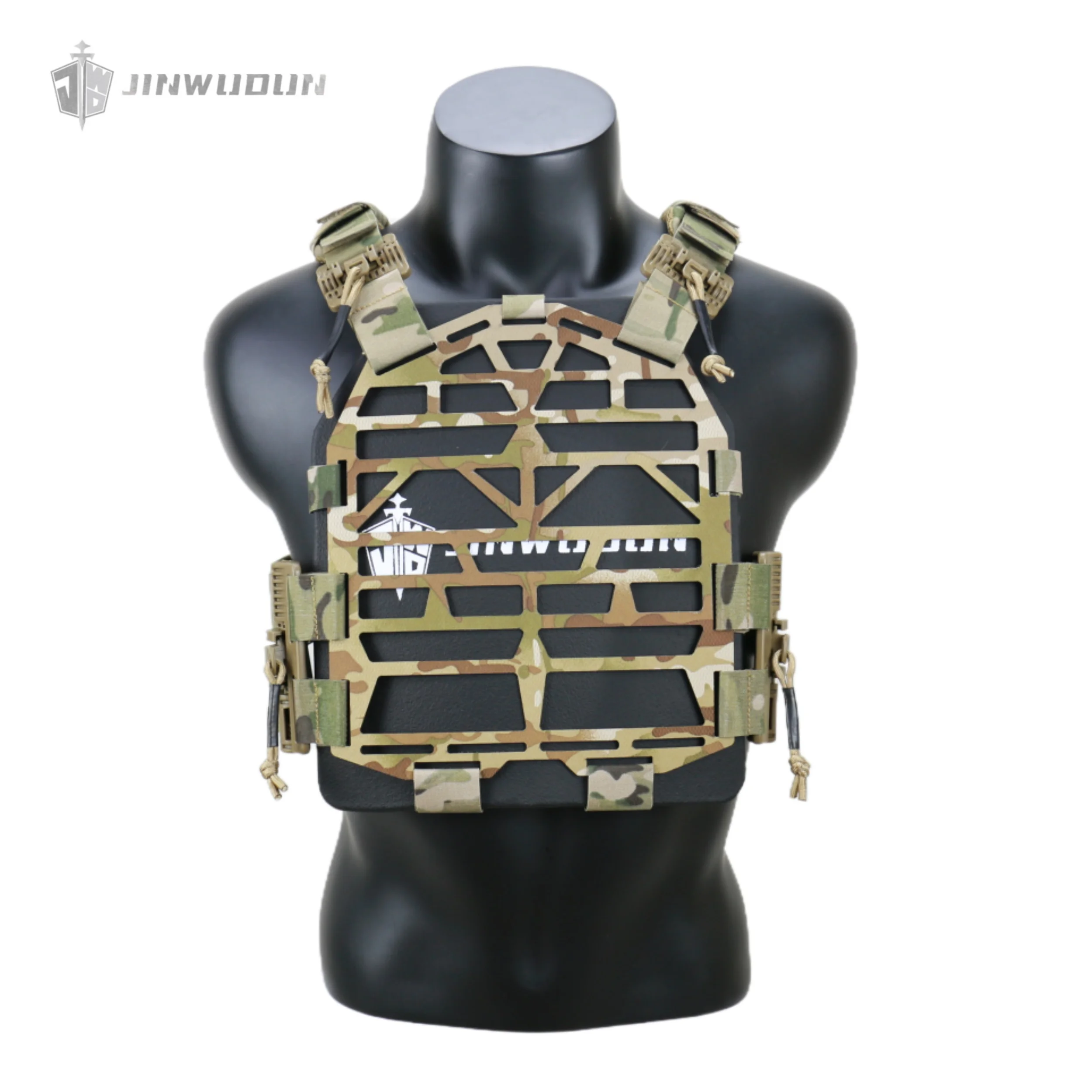 Chaleco a prueba de balas desmontable rápido ligero GA3 ahuecado UHMWPE, chaleco Modular con marco de placa táctica impermeable - imagen 2