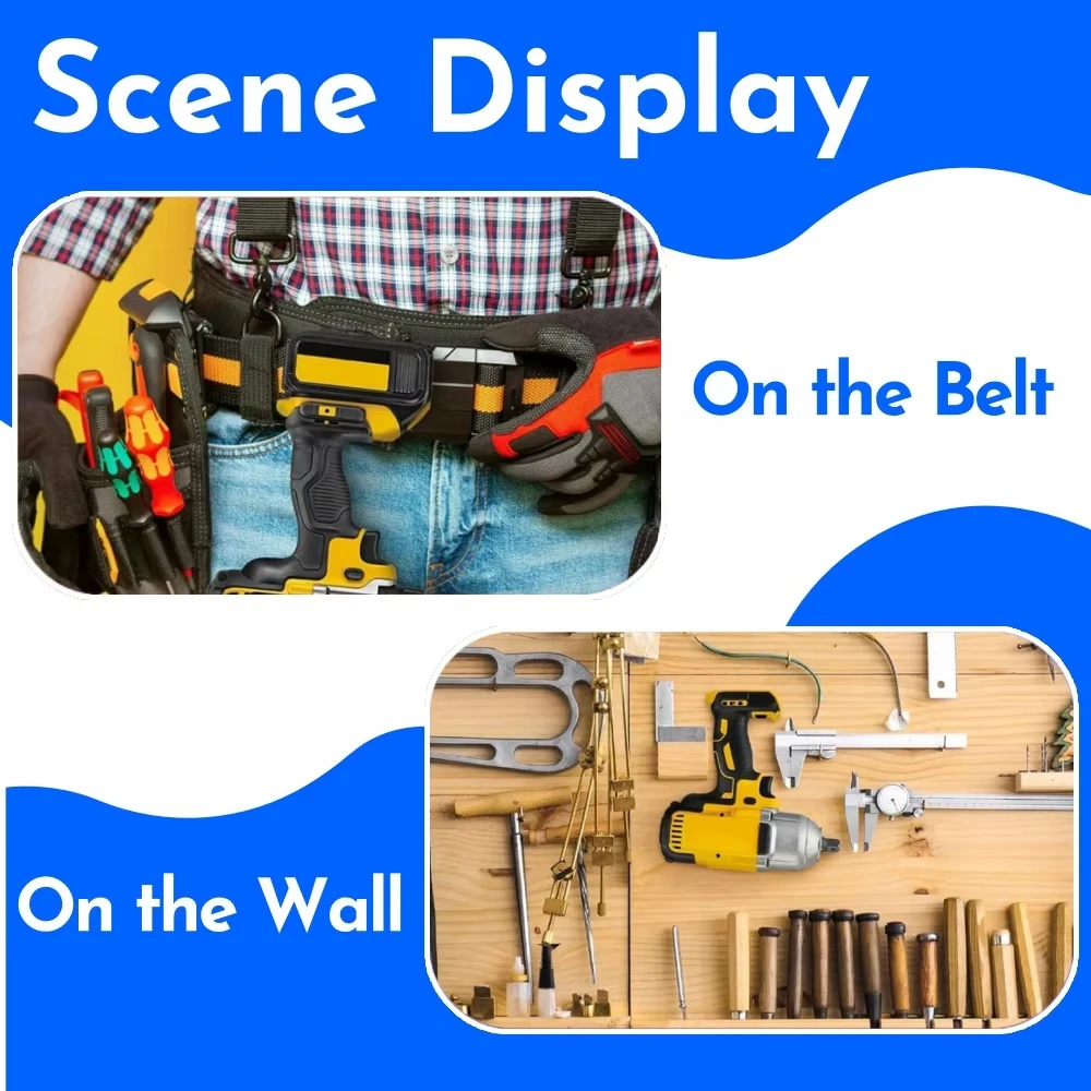 6 uds Clips de cinturón para Dewalt herramienta de taladro de acero inoxidable Clips Kit de gancho con tornillos para Dewalt N268241 apto para herramientas eléctricas de 20V - imagen 5