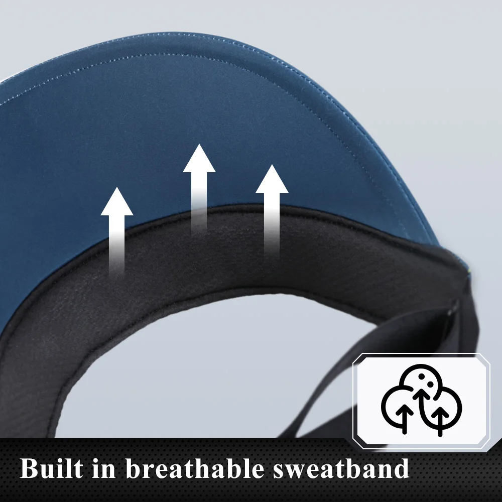 Sombreros de Sol para ciclismo, visera elástica, transpirable, absorbente, protección UV, parte superior vacía, tenis, Golf, correr, bicicleta, hombres y mujeres - imagen 3