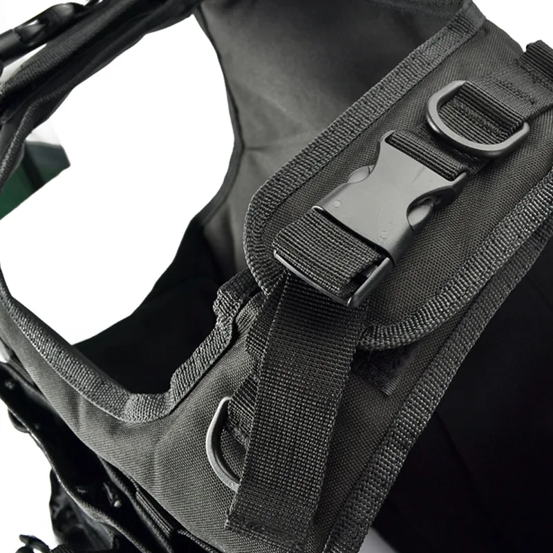 Chaleco táctico con hebilla para exteriores, ropa de protección para entrenamiento de combate, militar, pistola de aire de caza, equipo de juego de combate CS - imagen 5