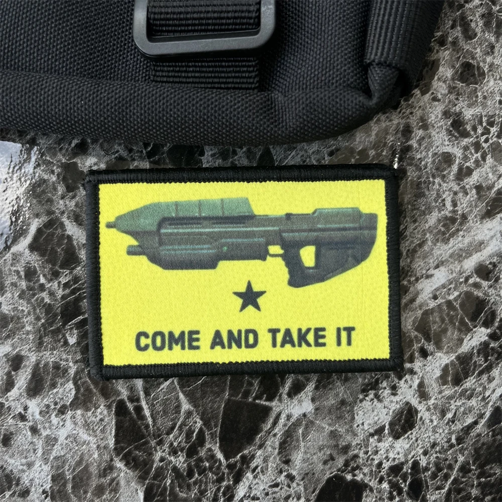 Halo Come And Take moral parches de insignia, brazalete táctico, mochila, pegatinas impresas de gancho y bucle - imagen 2