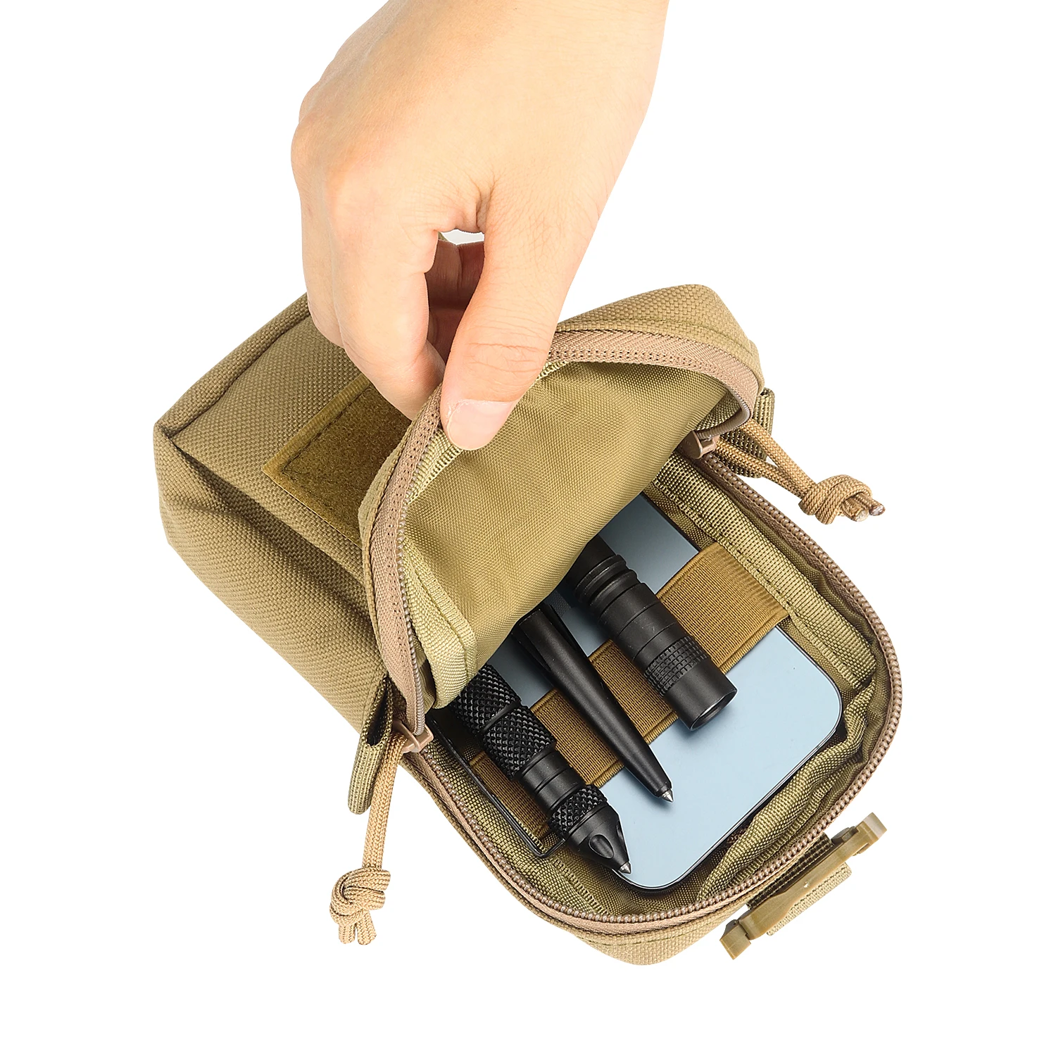 Kosibato-bolsa táctica Molle para exteriores, EDC, funda de teléfono, deportes, escalada, correa de hombro, paquete de herramientas, bolsas de caza - imagen 5