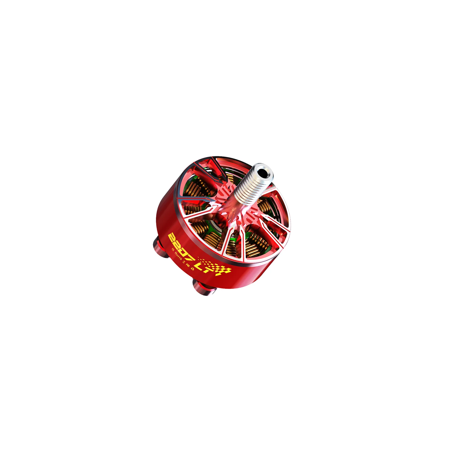 4 Uds VCI Vulcan 2207 LT 2160KV FAI Campeón Mundial Motor verde rojo bajo consumo de energía 14524RPM 24V Drone Racing Motor - imagen 4
