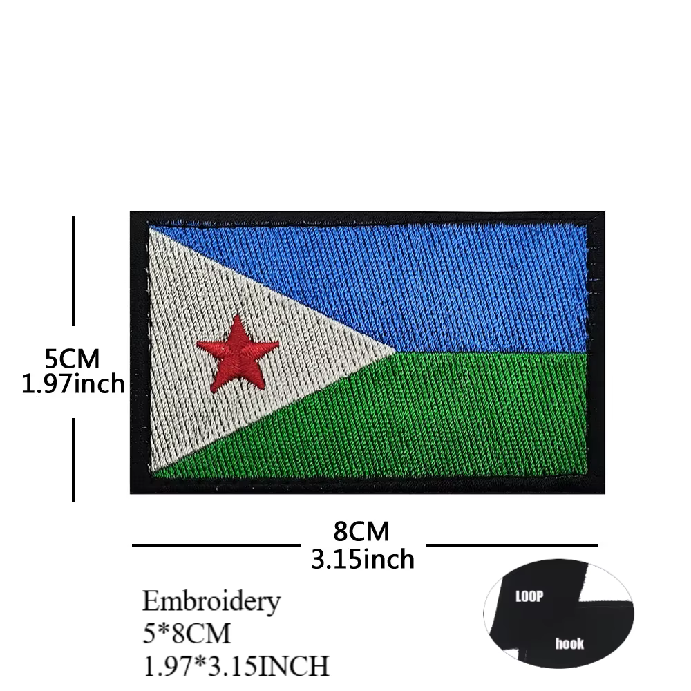 Brazalete bandera África bordado – Parche táctico velcro militar - imagen 5