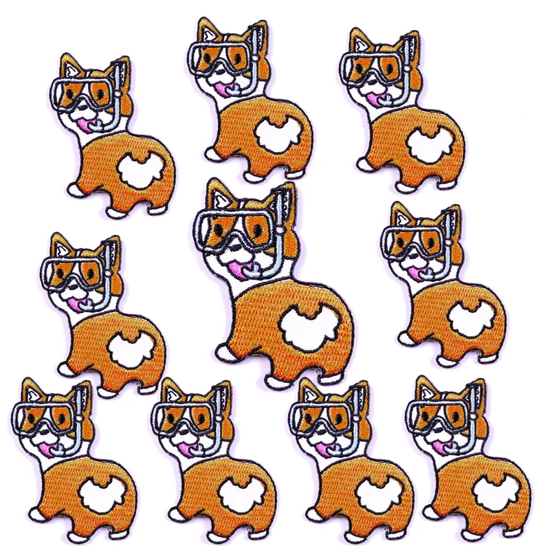 Prajna, 10 Uds., venta al por mayor, parche de Radio Rock, apliques de animales Hippie, parches bordados en ropa, parches DIY para ropa, pegatina - imagen 2