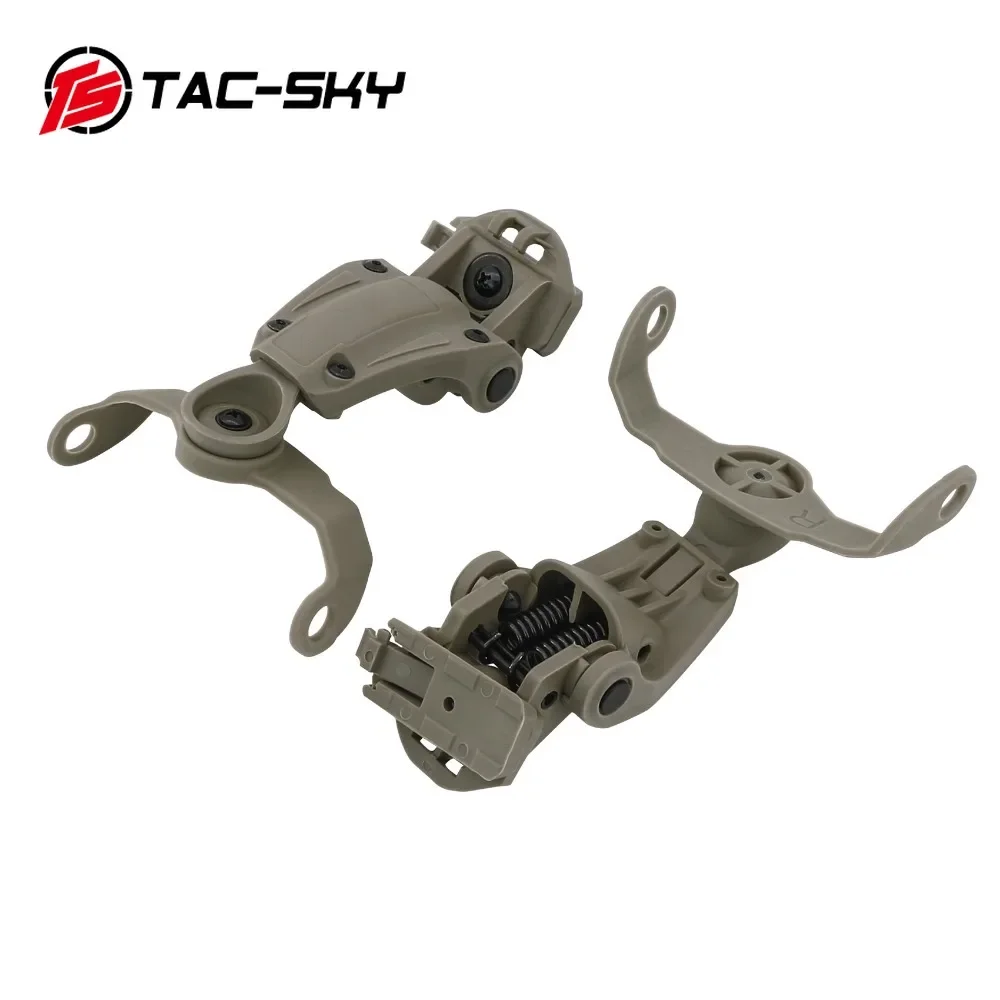 TS TAC-SKY Nuevo y Mejorado 360 °   Adaptador de montaje en riel para casco de arco giratorio, compatible con auriculares tácticos Howard Shooting - imagen 3