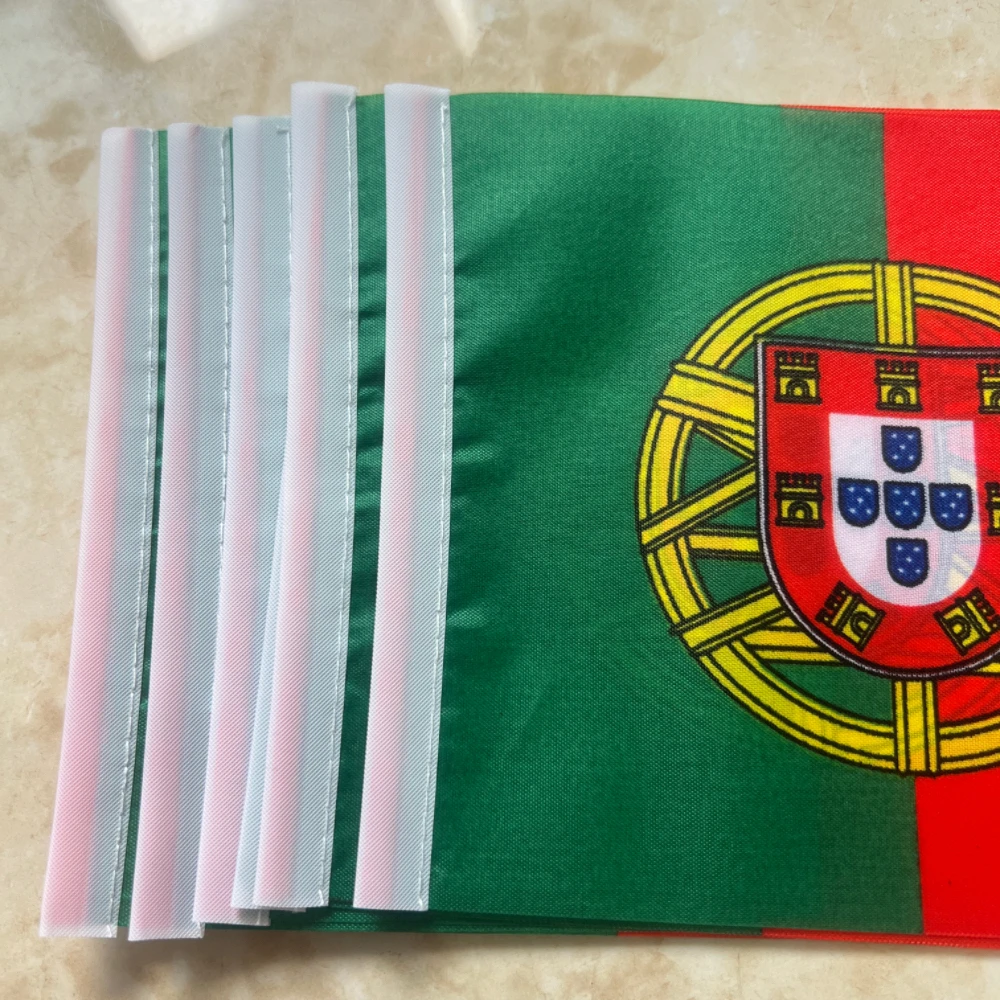 Bandera portuguesa de mano Portugal MOLLE 14x21cm doble cara polyester - imagen 2