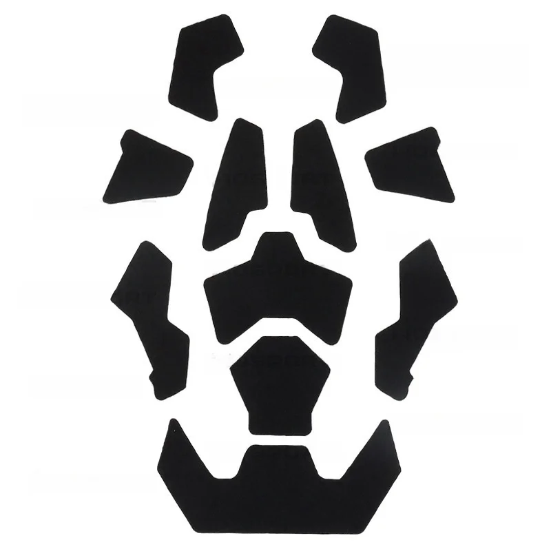 Parches adhesivos de gamuza de corte alto para casco rápido al aire libre, gancho y bucle, accesorios para casco rápido - imagen 5