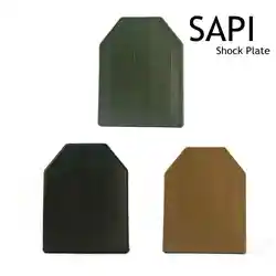 Chaleco táctico airsoft con placa SAPI falsa y placas de choque medias