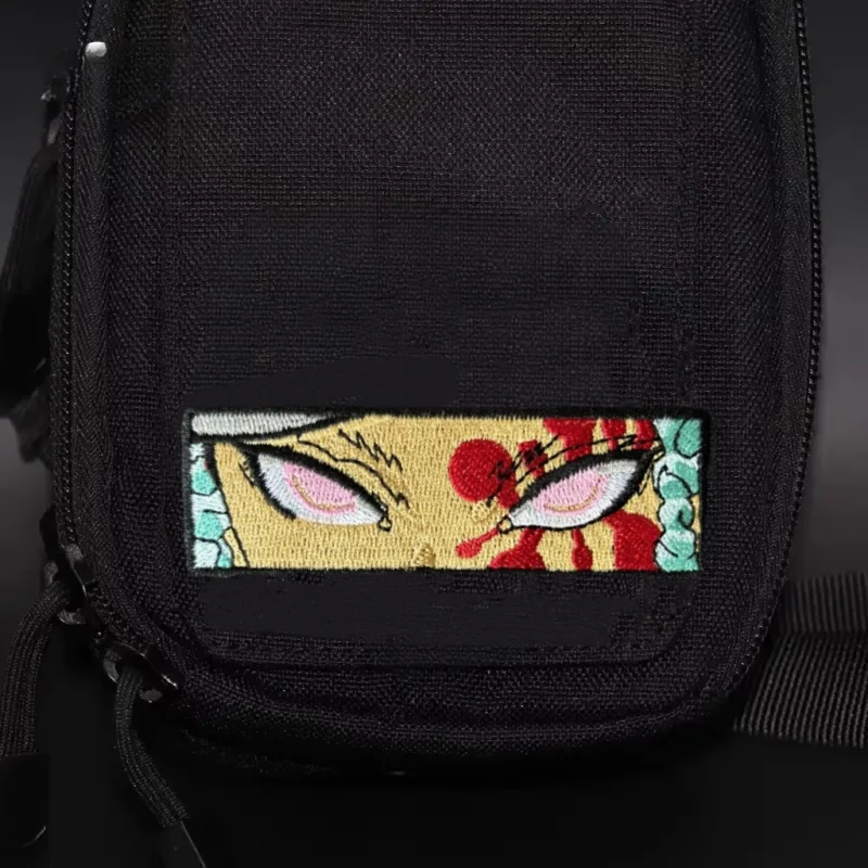 Parche de ojos de Anime, insignia de moral táctica, bordado militar, gancho y bucle, mochila, ropa, accesorios decorativos, pegatina, brazalete