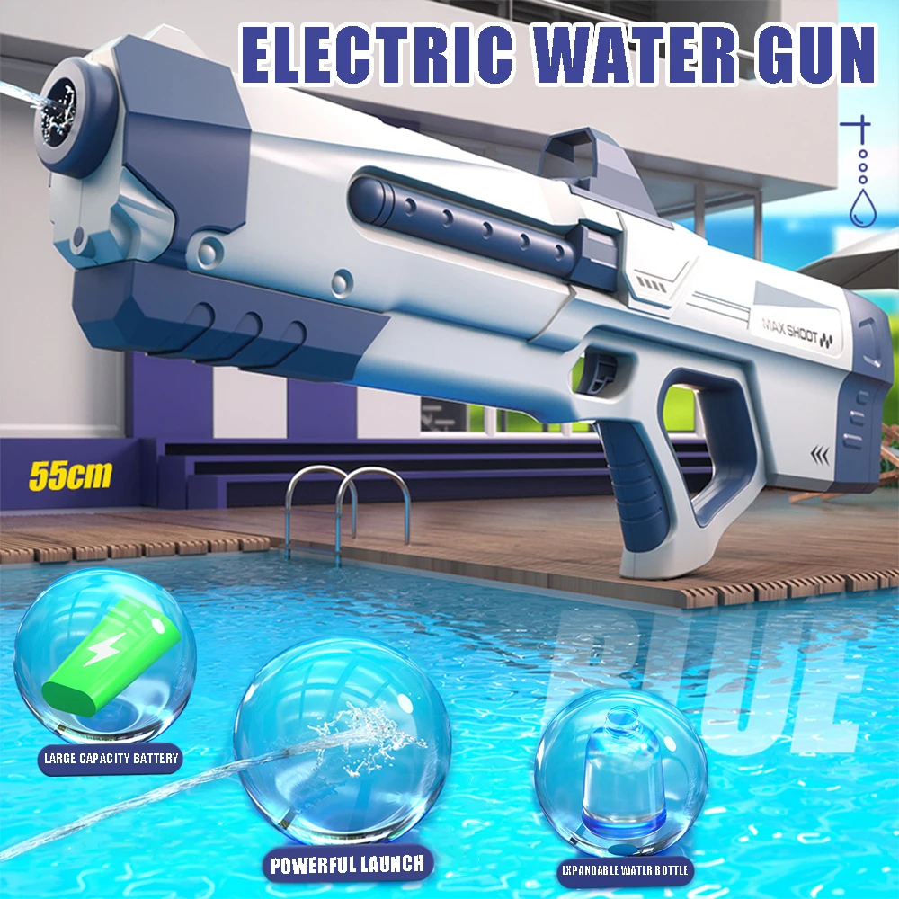 Pistola de agua eléctrica – Automática largo alcance adultos