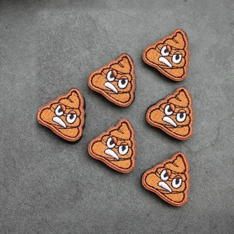 Angry Shit-pequeños parches de gancho y bucle bordados, Mini insignia de moral, pegatina decorativa para mochila táctica - imagen 2