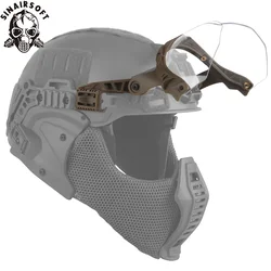 Gafas tácticas para casco guía desmontable 90° antivaho antidisturbios