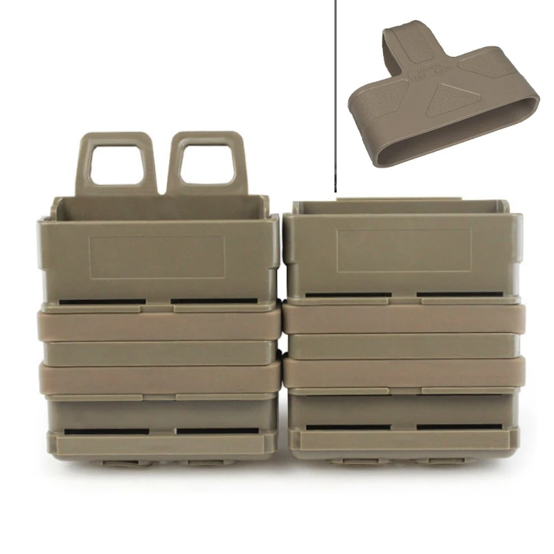 Bolsa magnética rápida de 7,62 MM con hebilla de liberación rápida de goma para revista 7,62, funda antideslizante de goma para caza - imagen 3